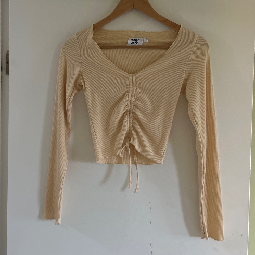 PRINCESS POLLY Crop Top Long Sleeve Shirt size 4